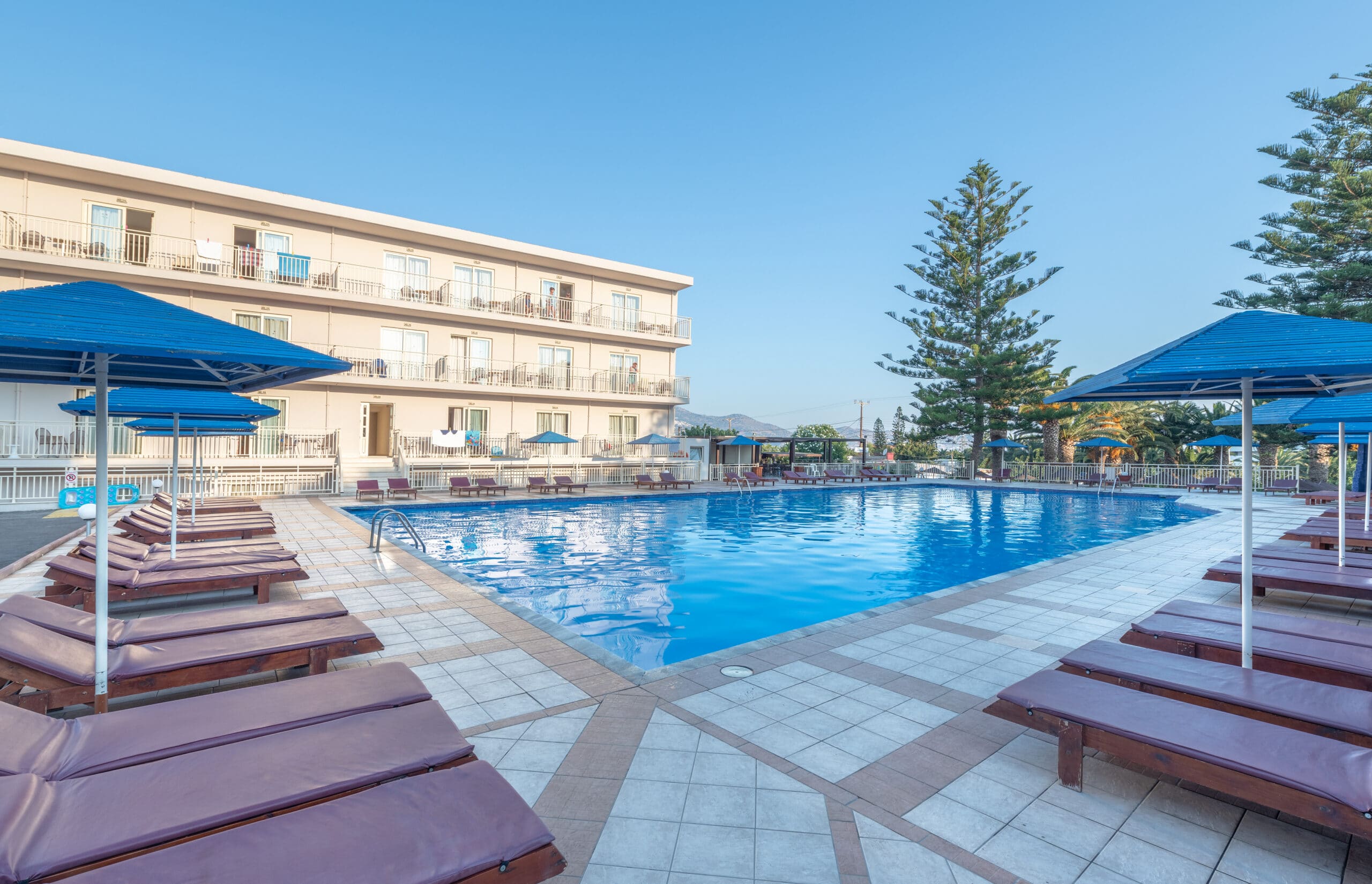 Marilena Hotel – Zwembad met ligbedden, Ammoudara