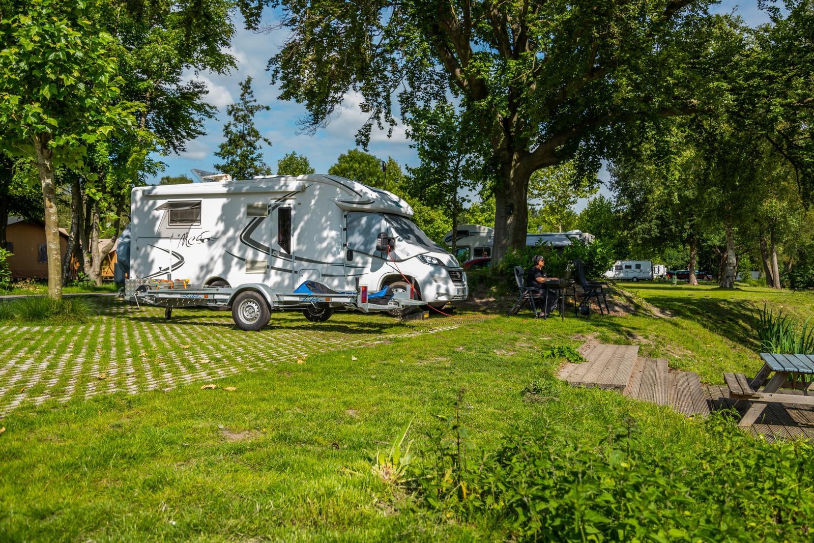 Het Amsterdamse Bos · Camperplaats Comfort L aan het water