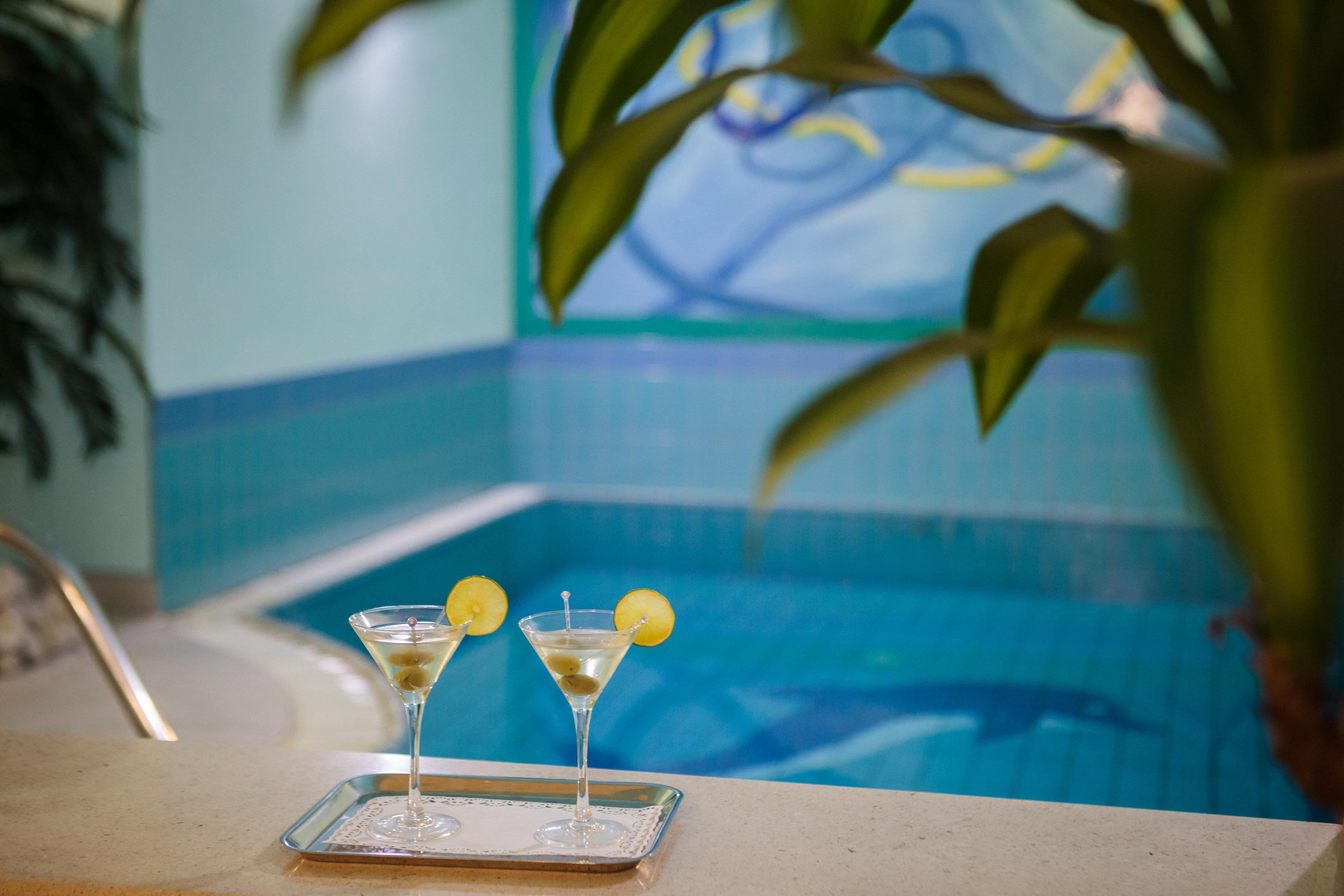 Hotel Villa Bacchus – Binnenzwembad met cocktails, Baška Voda