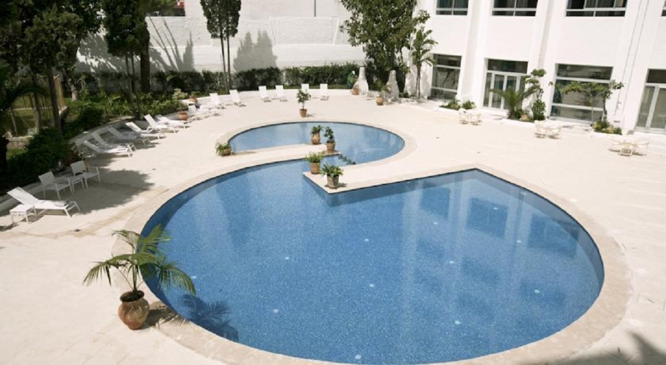 Kenzi Solazur Hotel – Zwembad van boven, Tanger