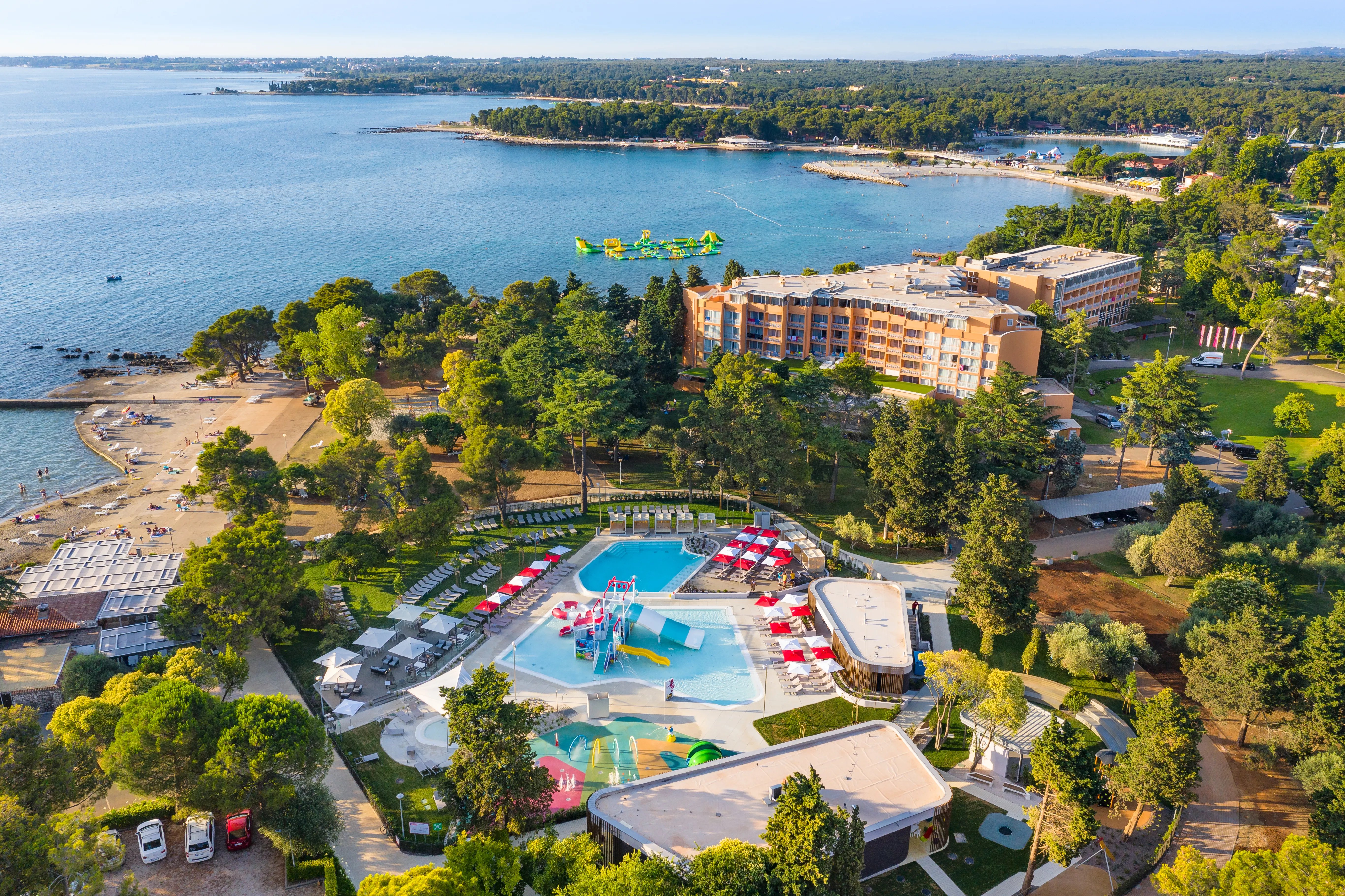 Hotel Umag Plava Laguna – Waterpark van boven, Umag