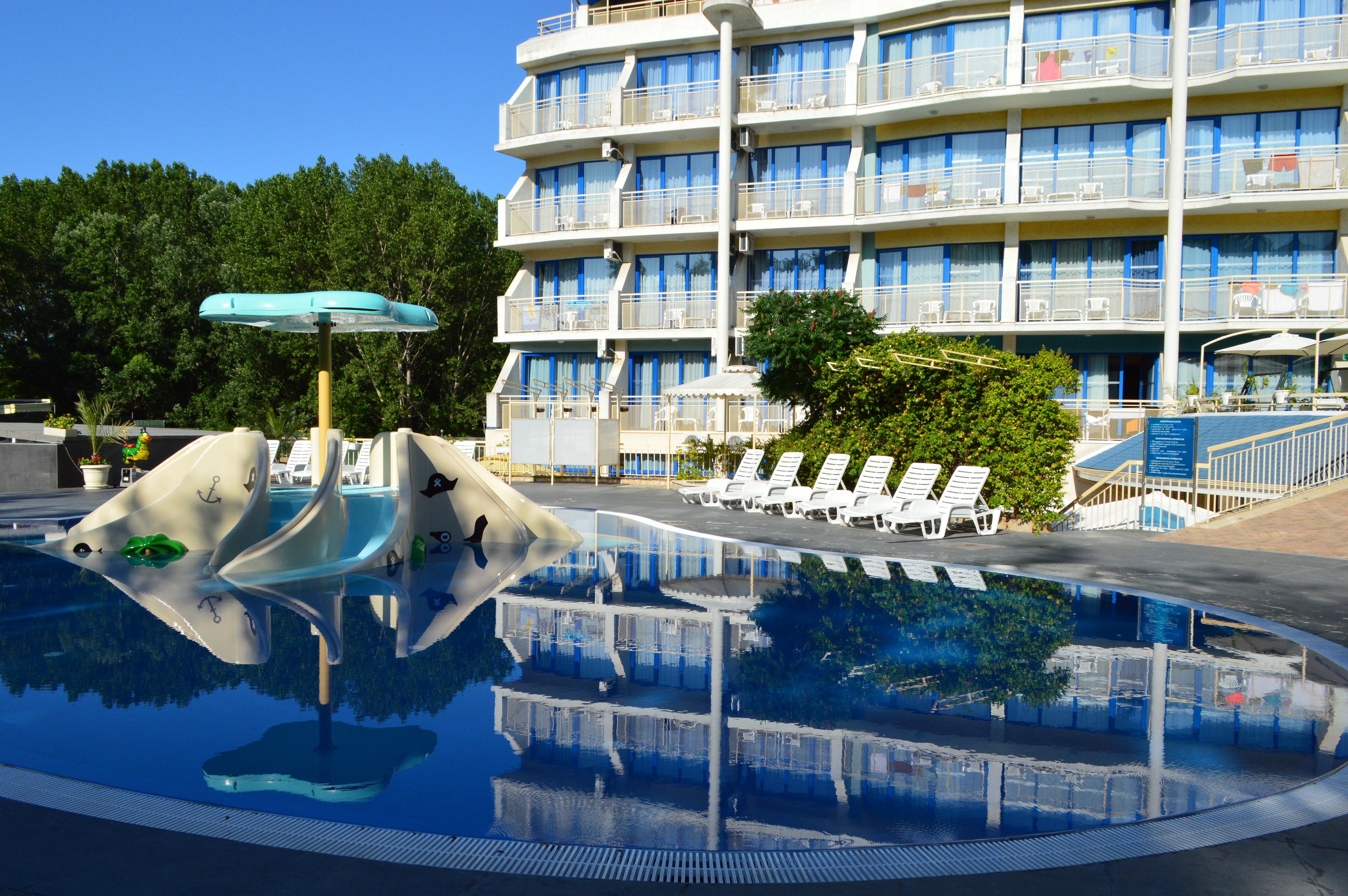 Aquamarine Hotel – Kinderbad met glijbaan, Sunny beach
