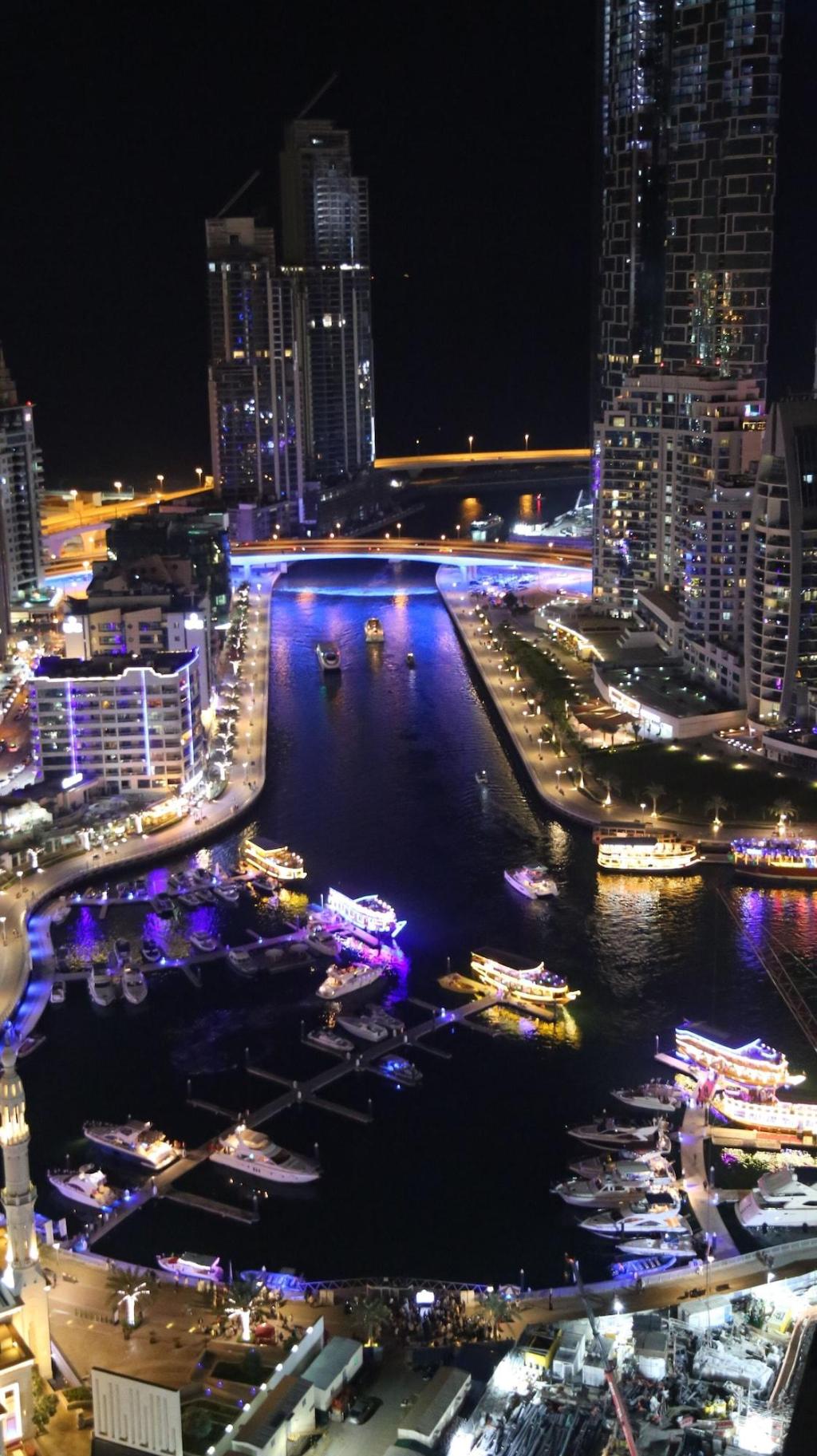 Stella Di Mare Dubai Marina Hotel – Marina bij avond, Dubai