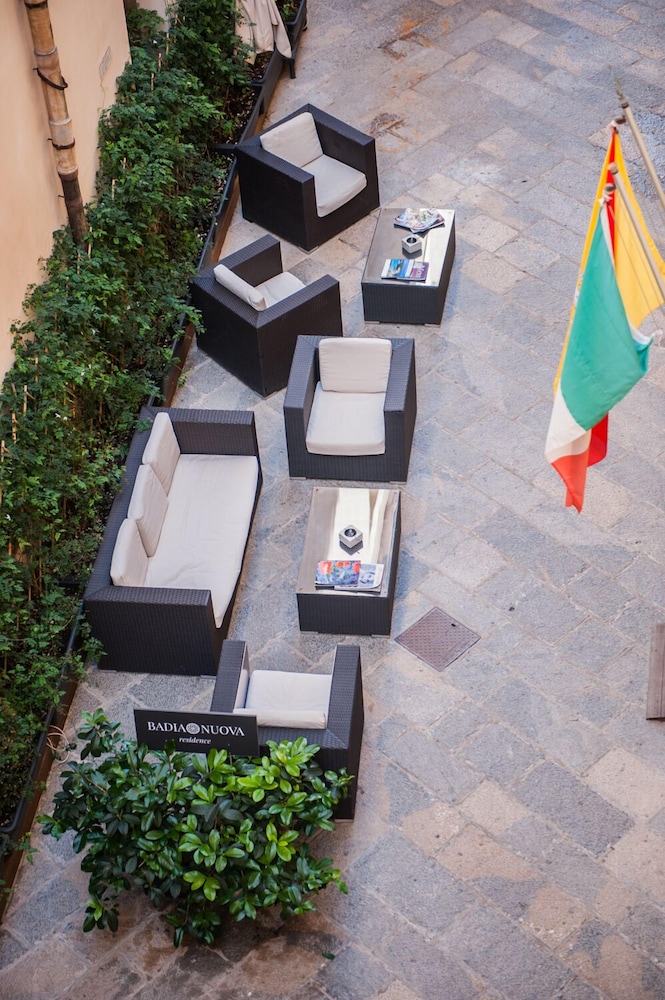 Badia Nuova Residence – Lounge op binnenplaats, Trapani