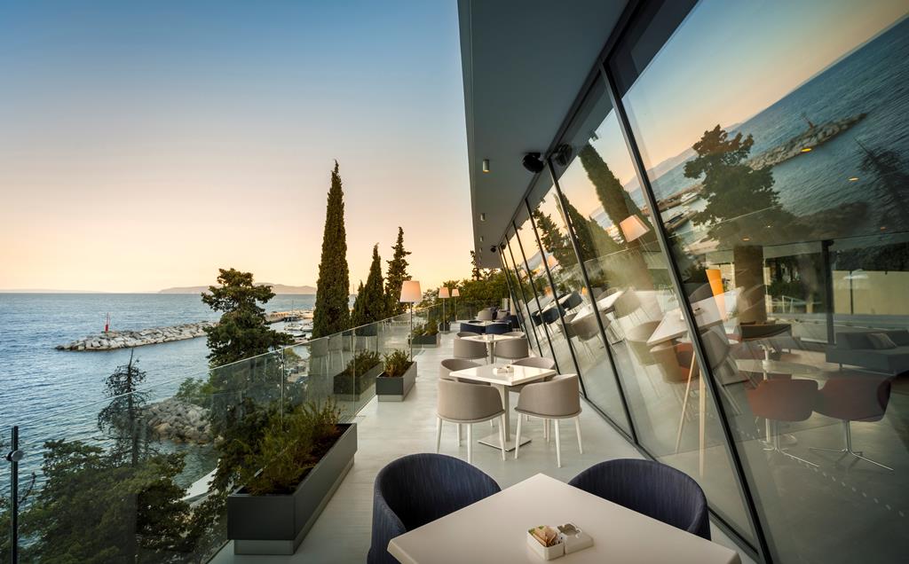 Hotel Icici – Terras met zeezicht, Opatija