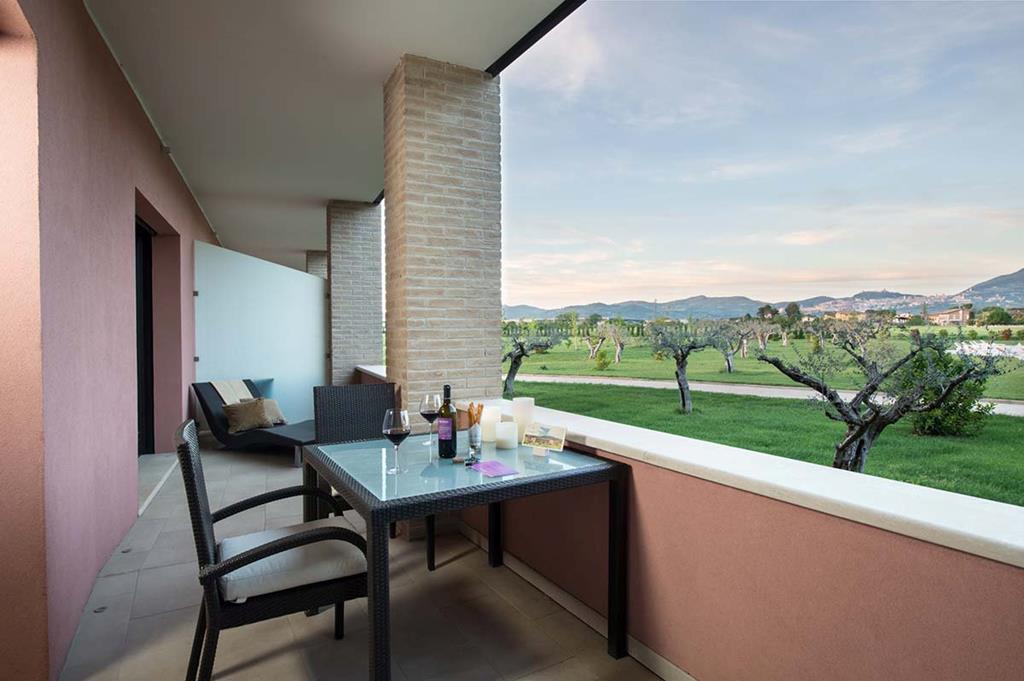 Hotel Valle di Assisi Resort – Balkon met uitzicht, Santa Maria degli Angeli