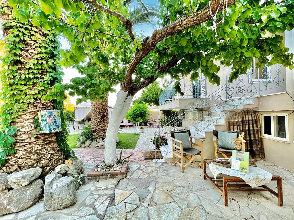 Villa Olga Lounge Hotel – Binnenplaats met boom, Ligia