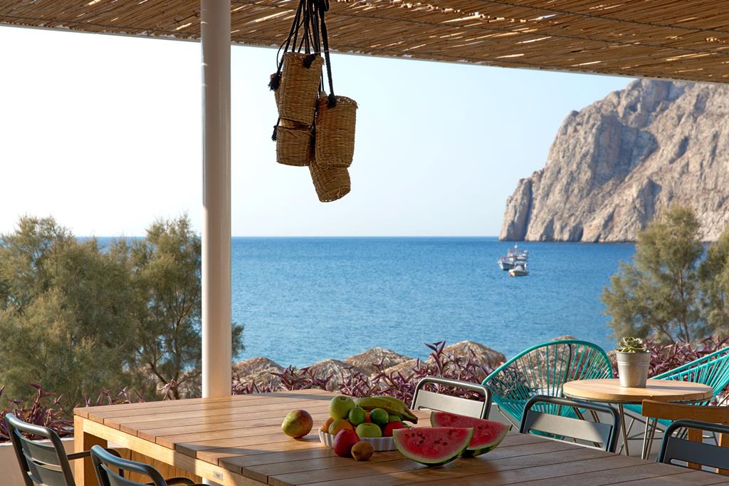 Kamari Beach – Terras met zeezicht, Kamari