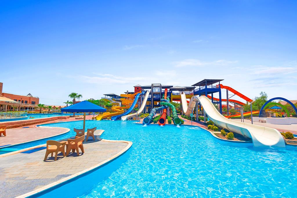 Pickalbatros Jungle Aqua Park Resort - Neverland – Zwembad met glijbanen, Hurghada