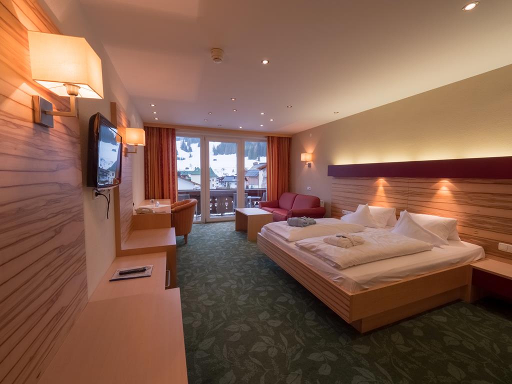 Hotel Edelweiss – Slaapkamer, Lermoos