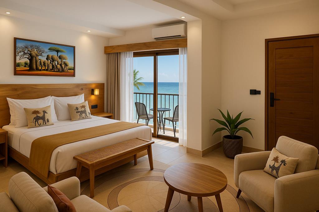 Jaz Amaluna Beach Resort – Slaapkamer met zeezicht, Uroa