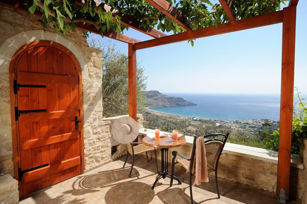 Stefanos Village – Terras met uitzicht, Plakias