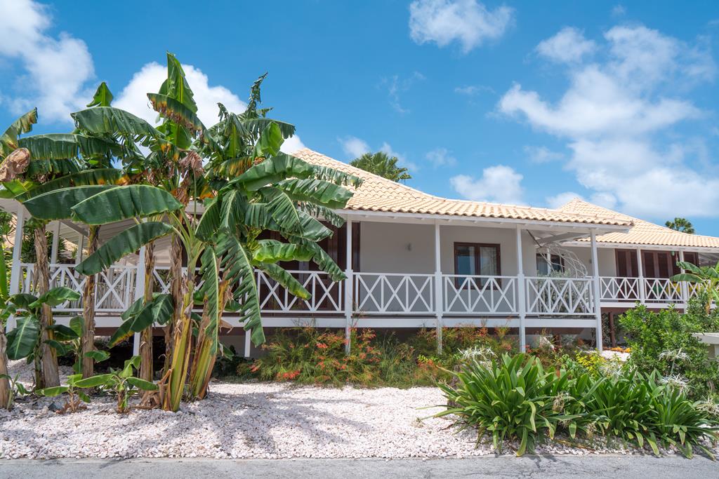 Bungalows & Villas Papagayo Beach Resort – Bungalow met palmen, Jan Thiel Baai