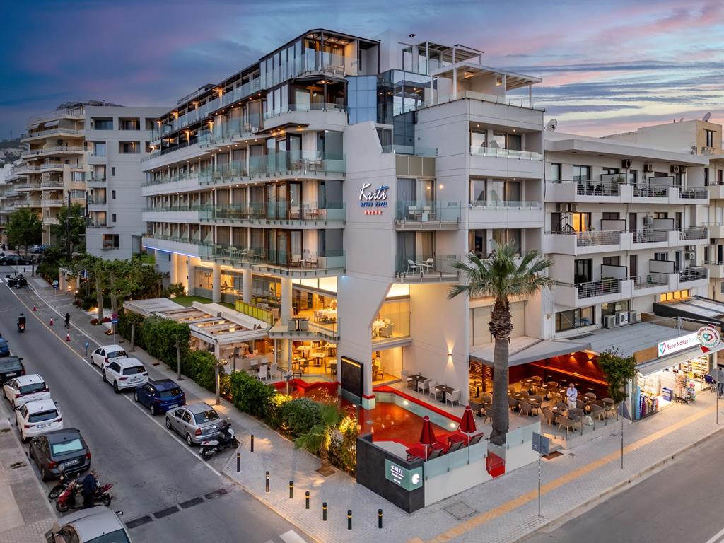 Kriti Beach – Hotel bij avond, Rethymnon