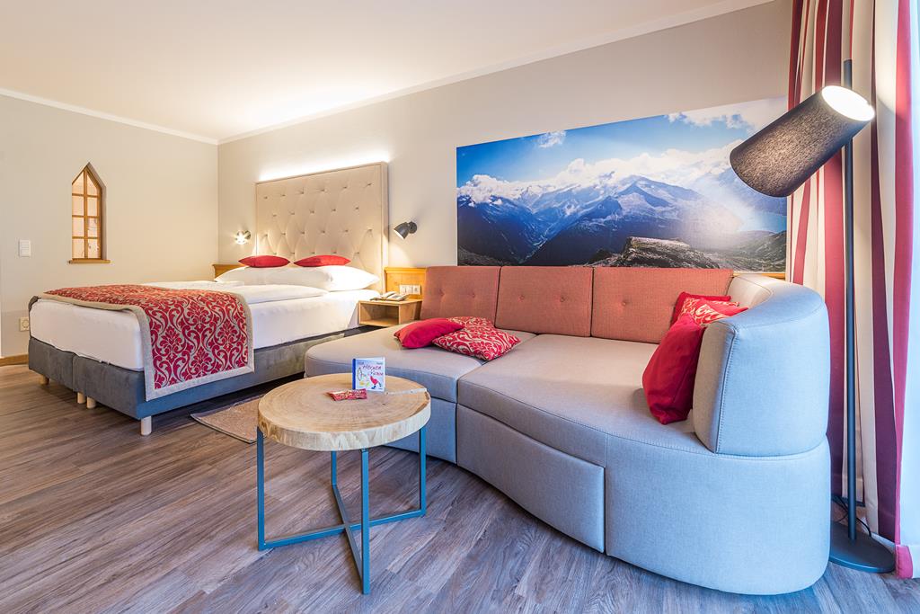 Wohlfuhlhotel Schiestl – Kamer met zithoek, Fügen