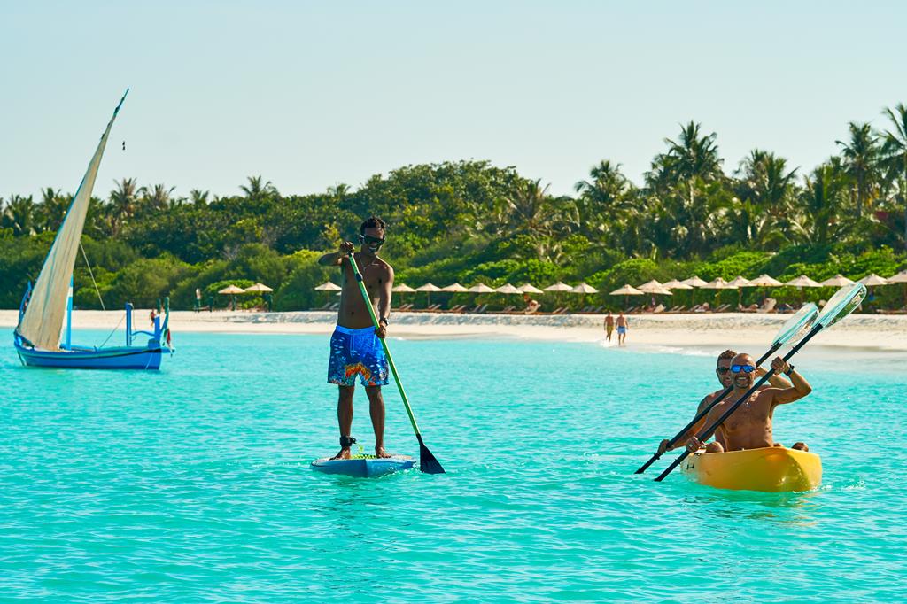 Barefoot Eco Hotel – Suppen in lagune, Hanimaadhoo