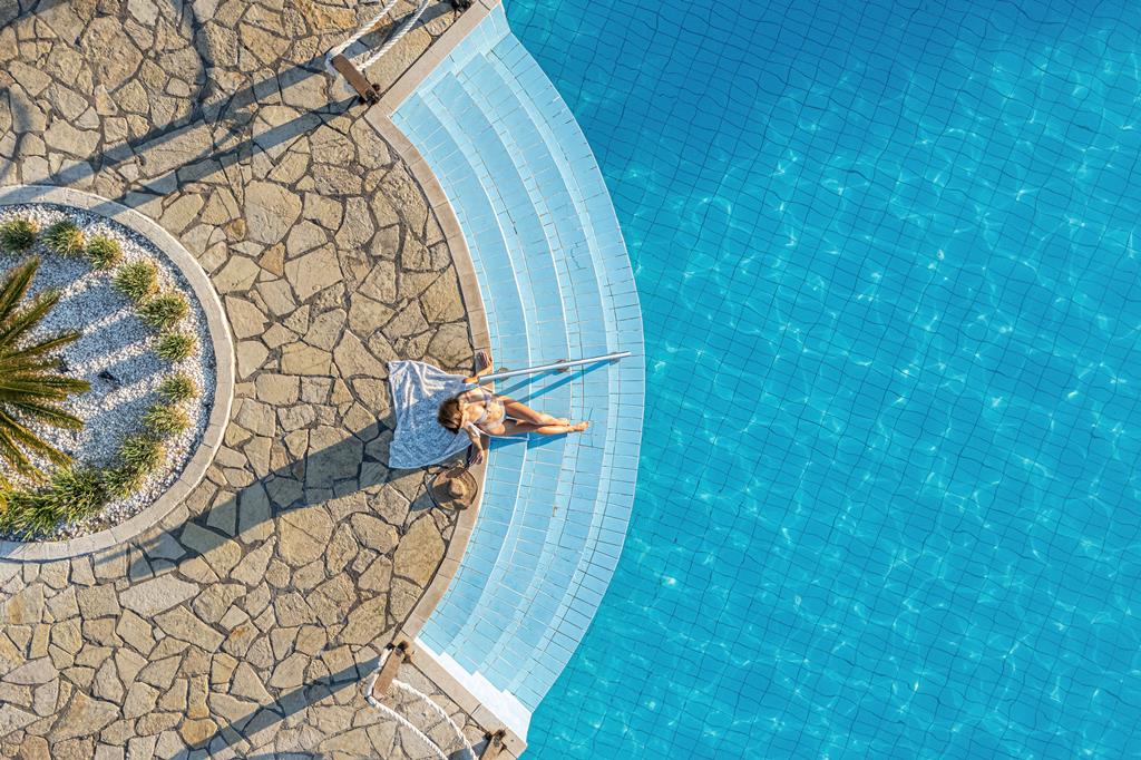 Roda Beach Resort – Zwembad van boven, Roda