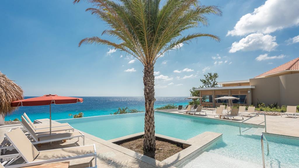 Coral Estate Luxury Resort – Infinity-zwembad met palm, Rif St Marie
