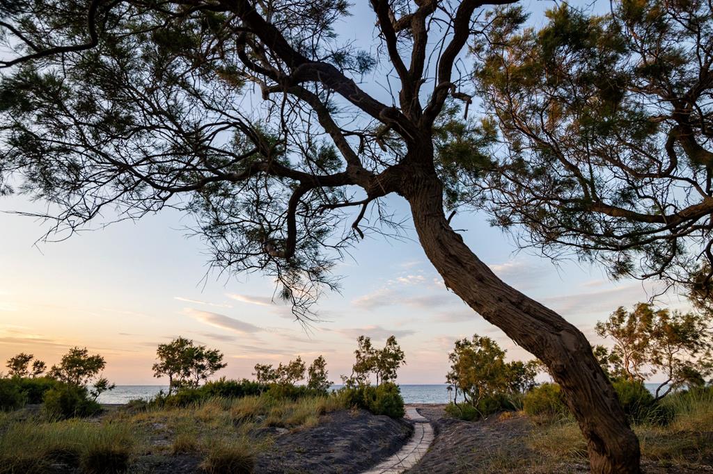 Scorpios Beach Hotel – Zonsondergang, Monolithos