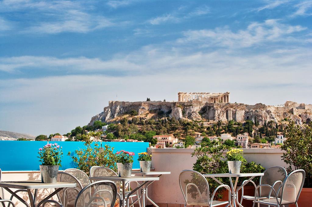 Arion – Terras met zicht op Akropolis, Athene