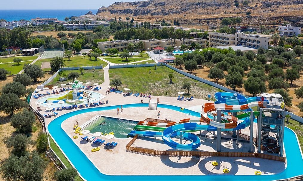 Olive Garden Hotel – Waterpark van boven, Lardos