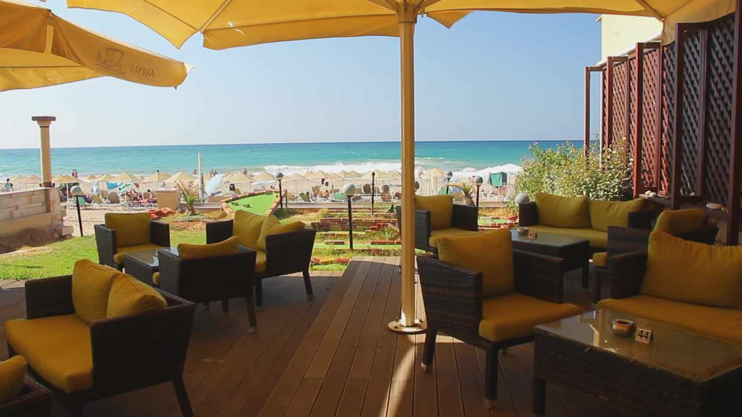 Odyssia Beach – Terras aan zee, Rethymnon