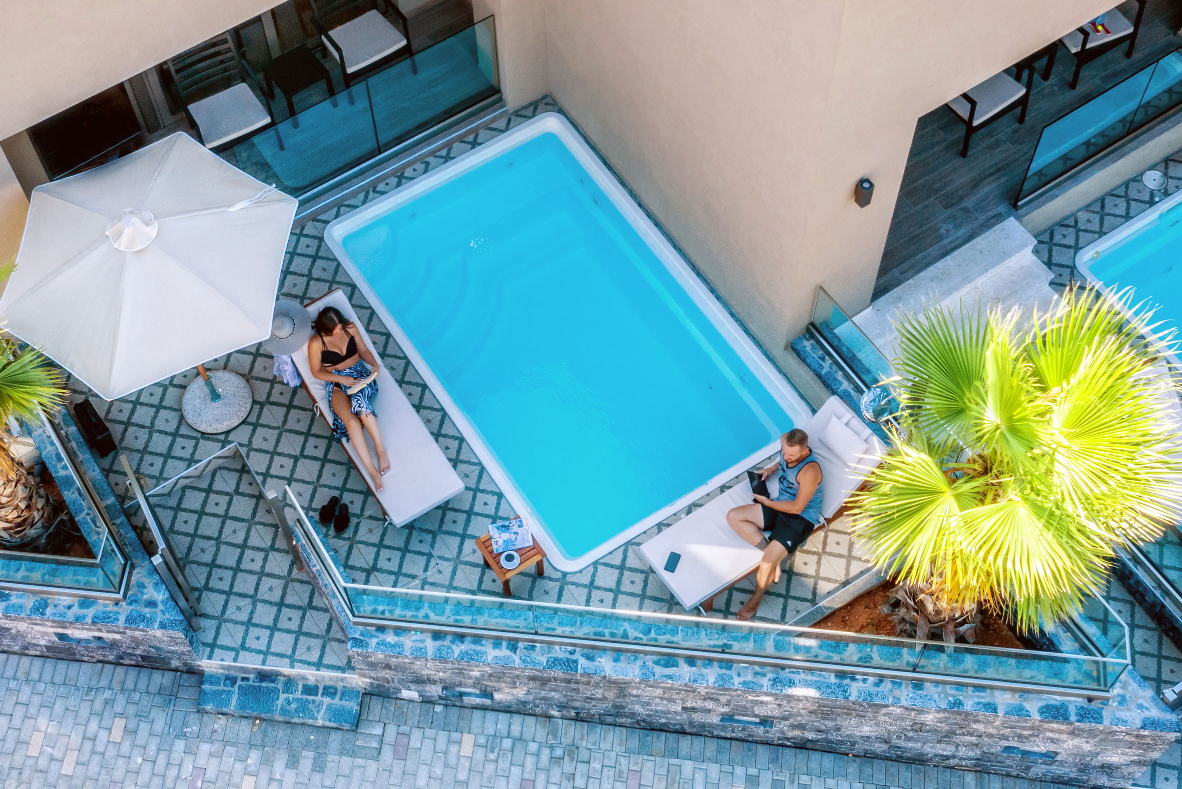 Villaggio Hotel – Zwembad van boven, Chersonissos