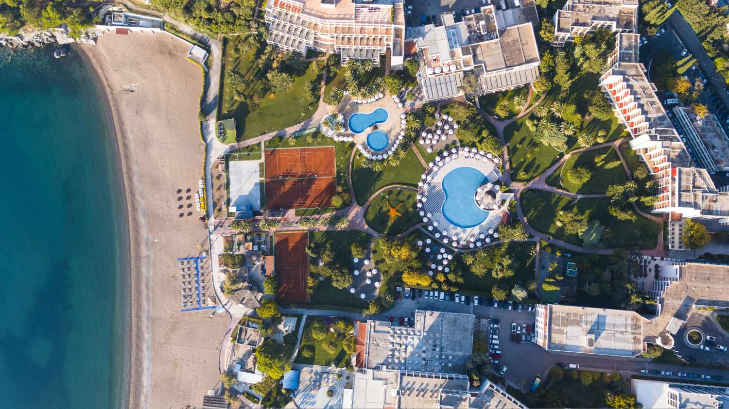 Iberostar Waves Slavija – Resort vanuit de lucht, Budva