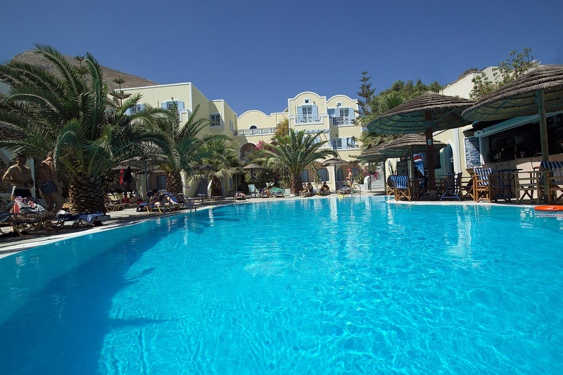 Zephyros Hotel – Helderblauw zwembad, Thira