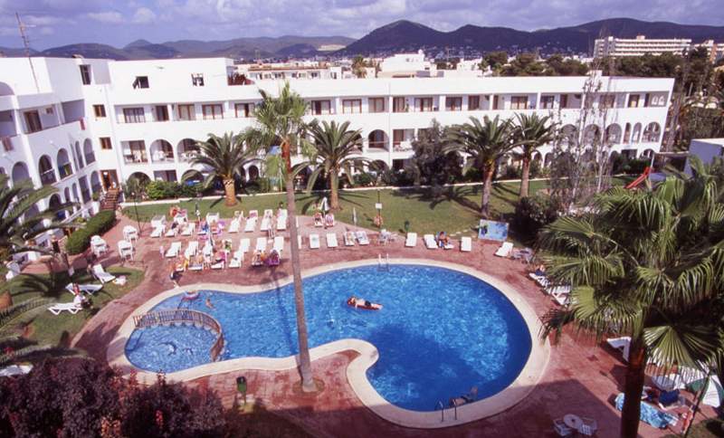 Ebano Hotel Apartments & Spa – Zwembad van boven, Playa d'en Bossa