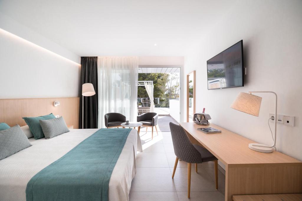 Hotel Petit Sagitario – Slaapkamer, Cala Santandria
