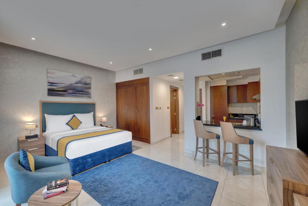 Suha Park Hotel Apartments Waterfront Al Jaddaf – Appartement met slaapkamer, Dubai