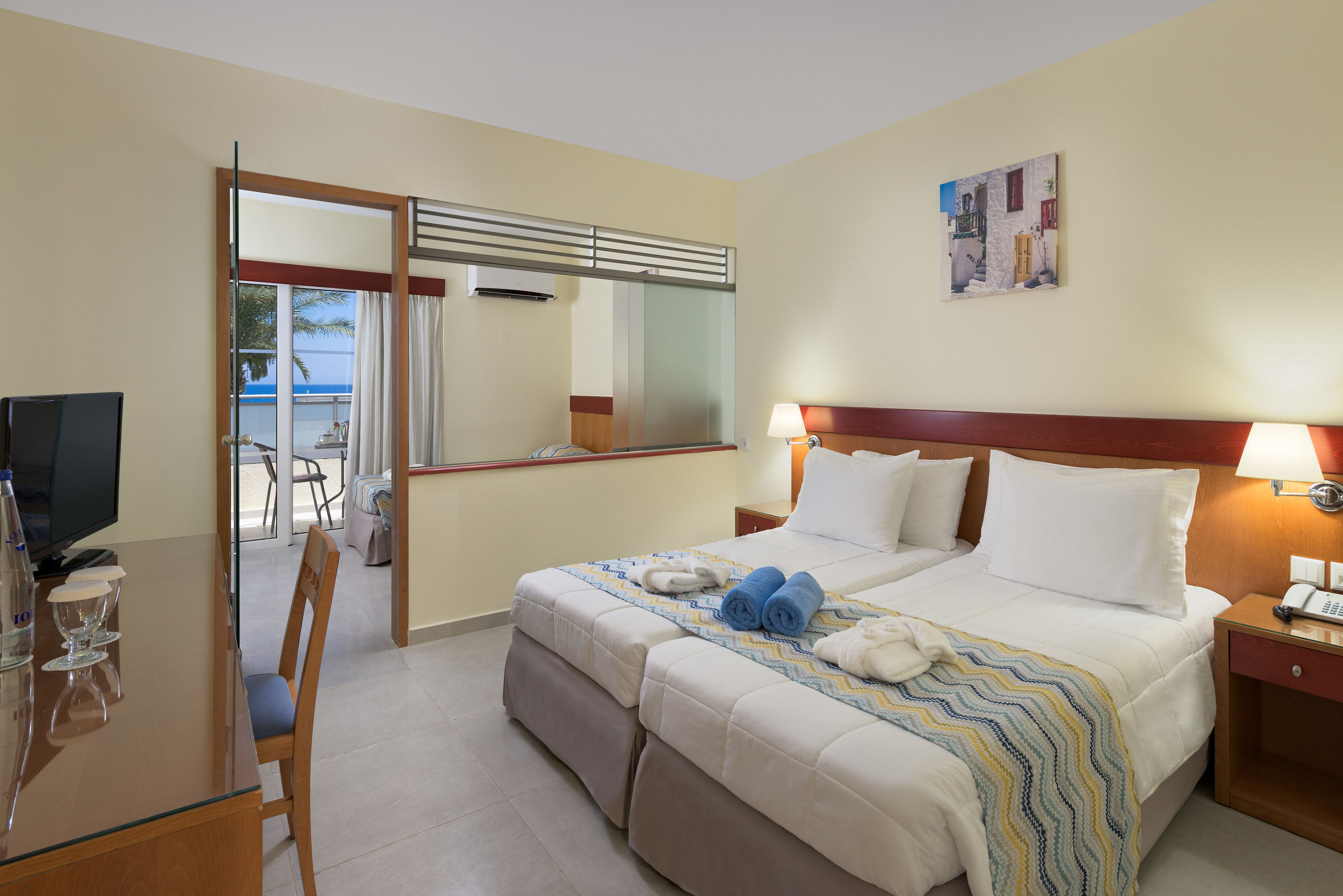 Avra Beach Resort Hotel & Bungalows – Slaapkamer, Ixia