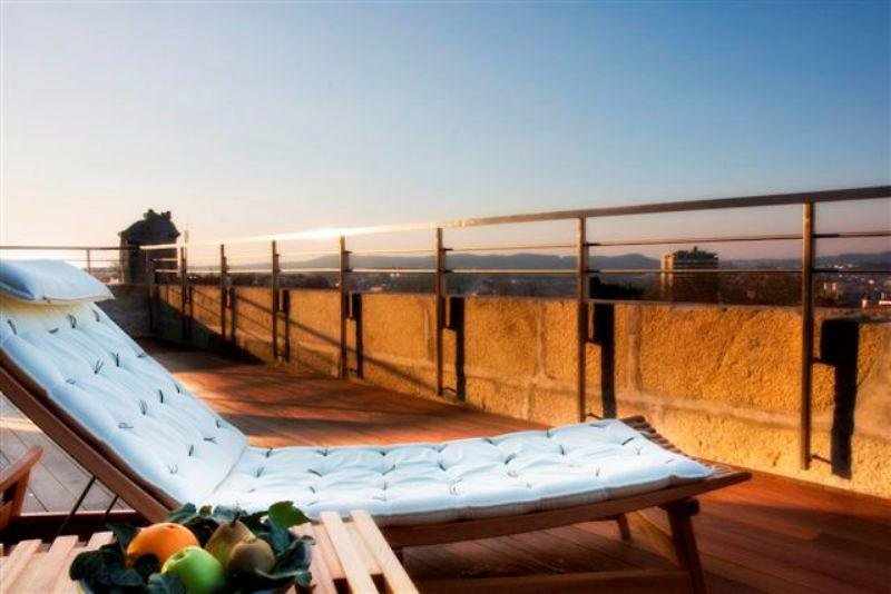 Pousada Viseu - Historic Hotel – Dakterras bij zonsondergang, Viseu