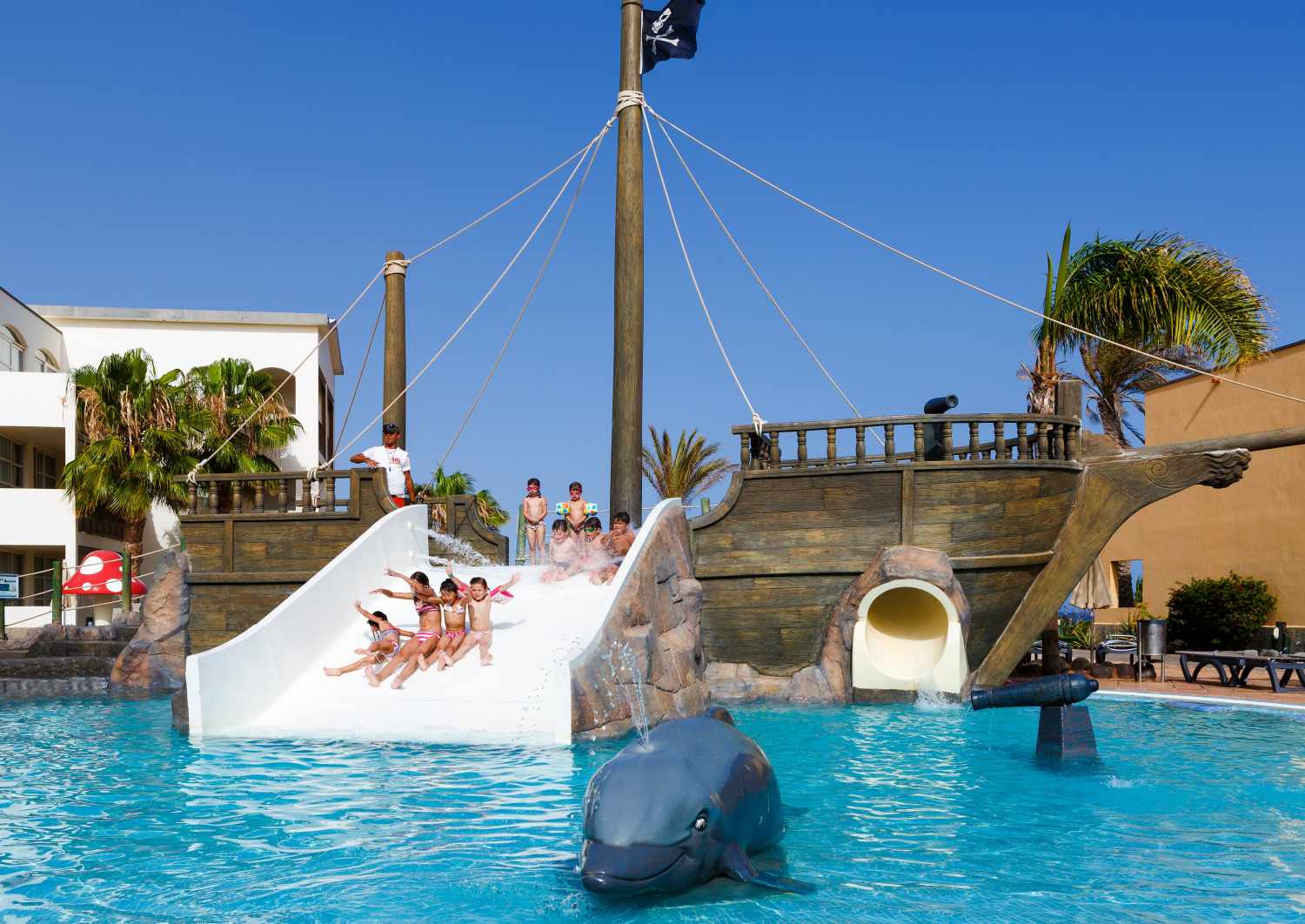 H10 Rubicón Horizons Collection – Waterglijbaan met piratenschip, Playa Blanca