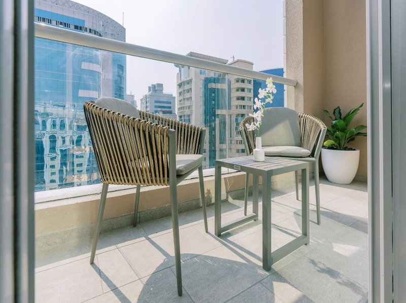 Khalidia Palace Hotel Dubai – Balkon met uitzicht, Dubai