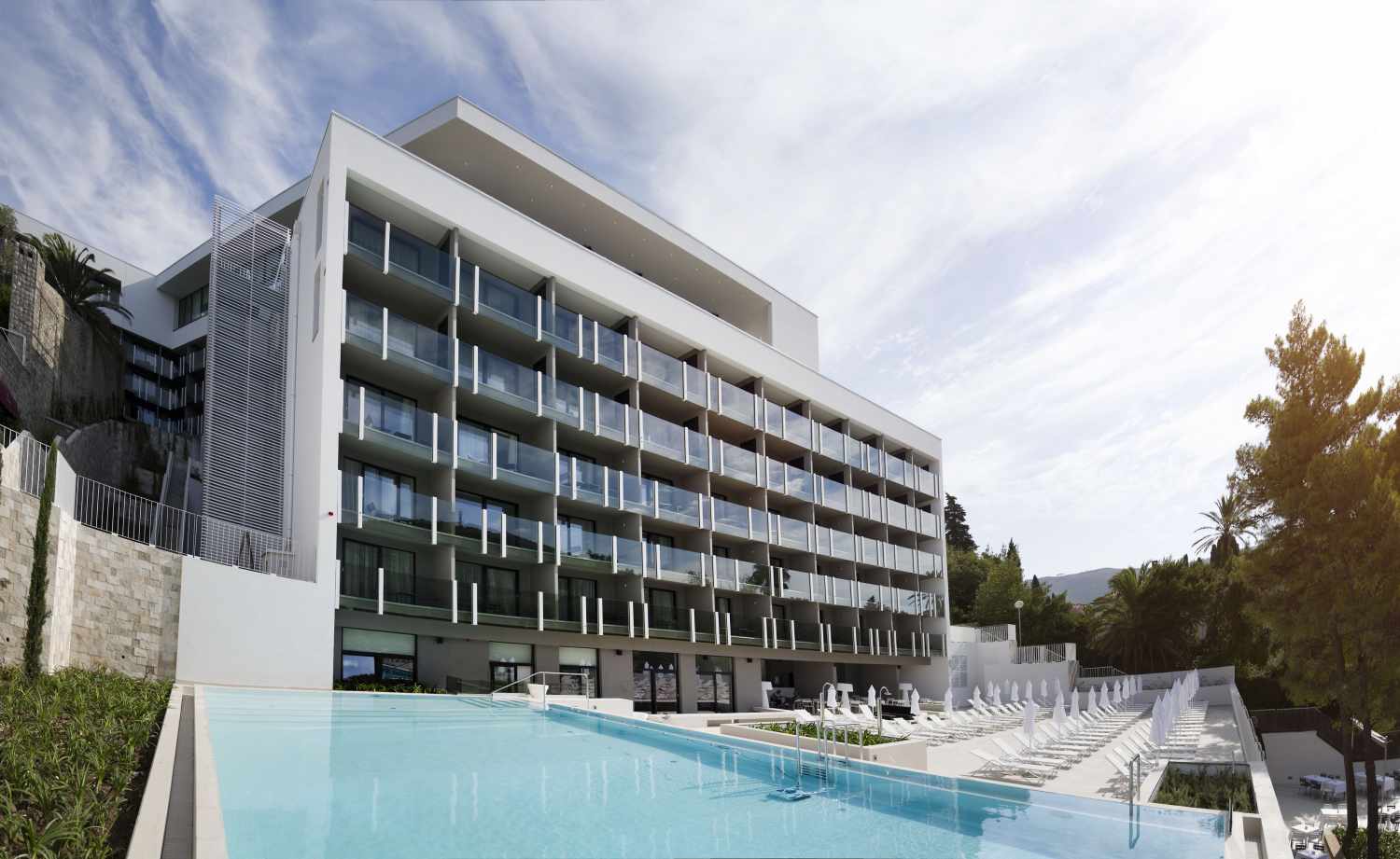 Hotel Kompas Dubrovnik – Zwembad voor gevel, Dubrovnik