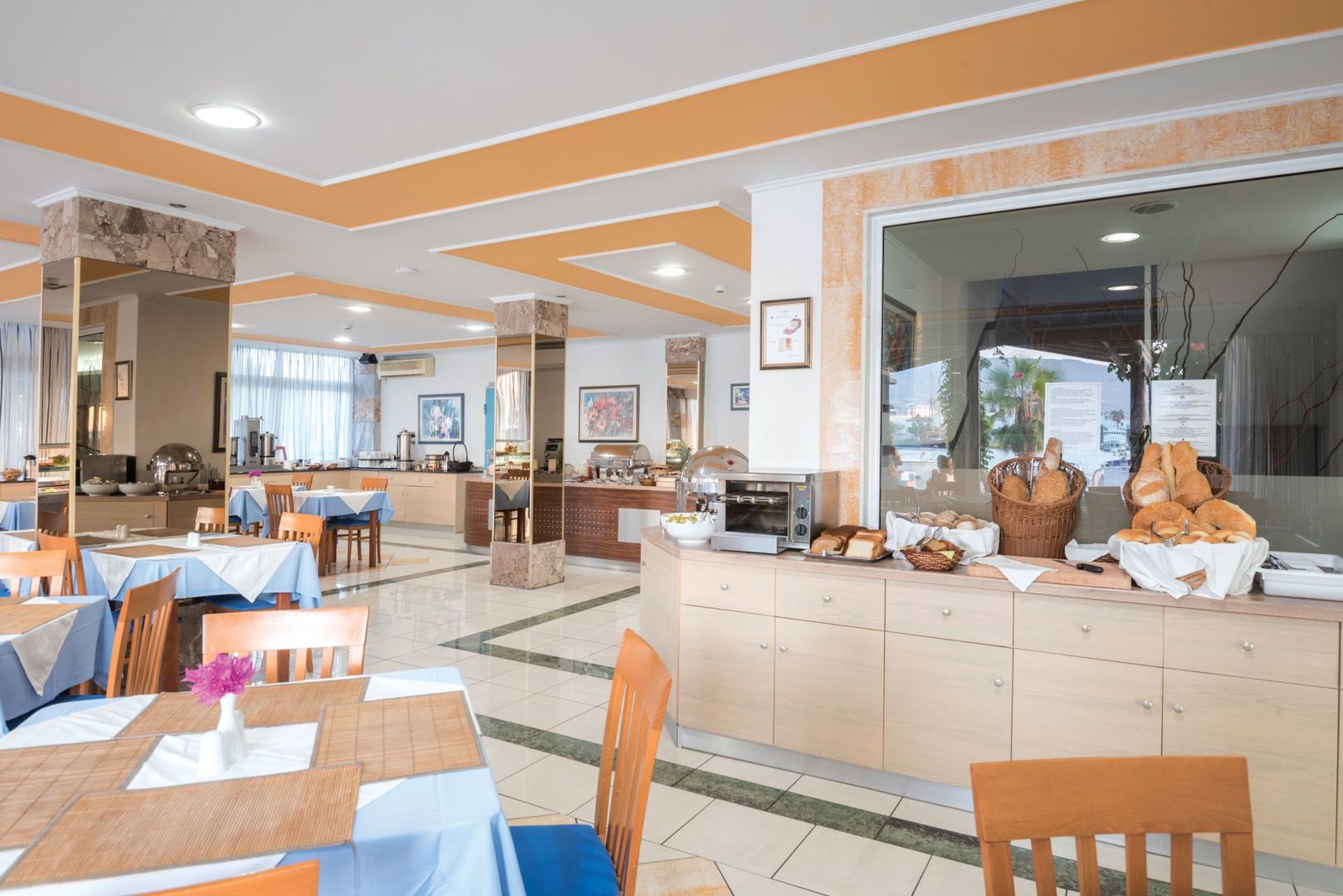 Kosta Palace City Hotel – Ontbijtbuffet, Kos-Stad
