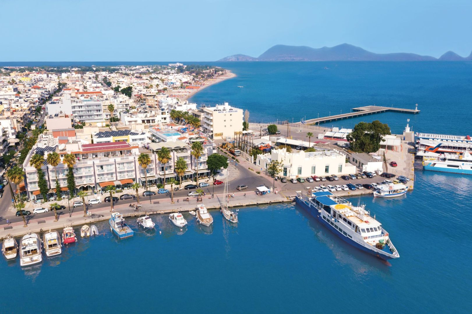 Kosta Palace City Hotel – Luchtfoto haven, Kos-Stad