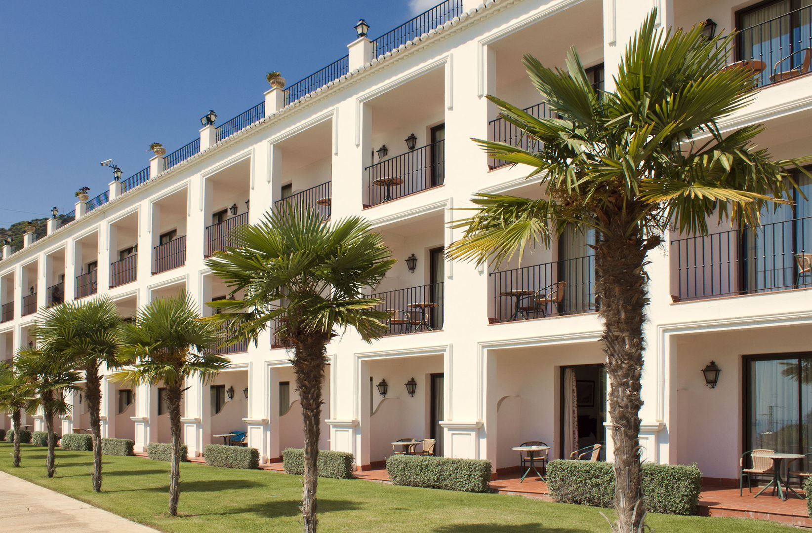 TRH Mijas Hotel – Gevel met palmen, Mijas