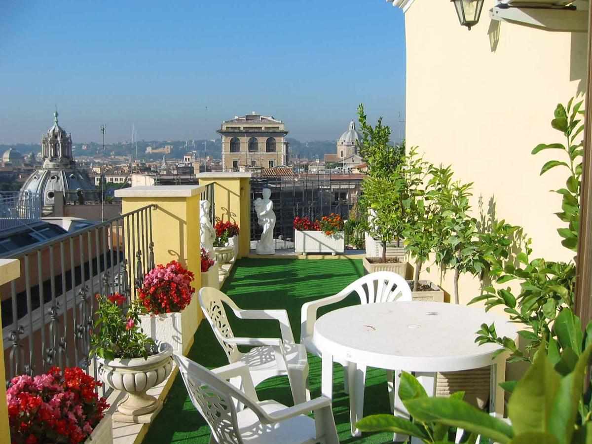 Hotel Pace Helvezia – Dakterras met uitzicht, Rome