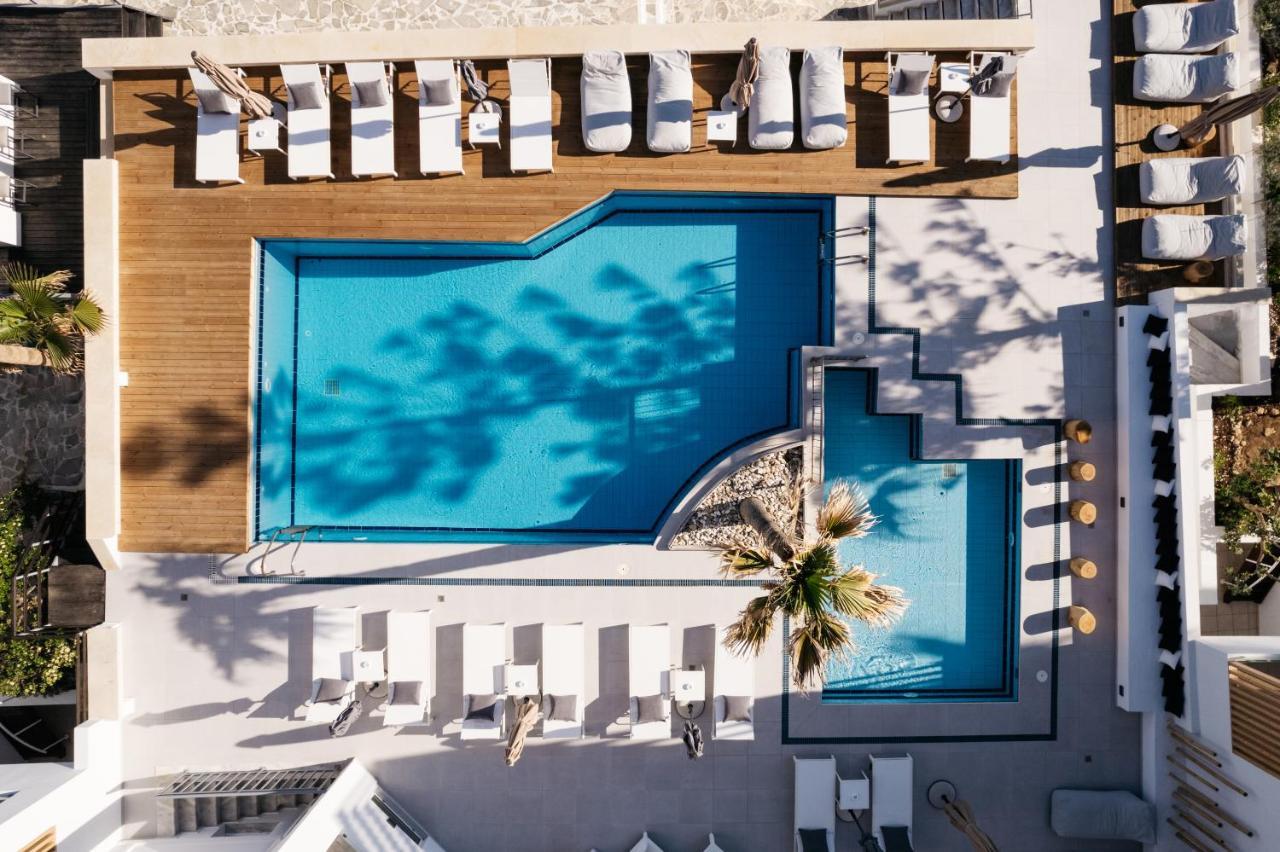 Petradi Beach Lounge Hotel – Zwembad van boven, Rethymnon