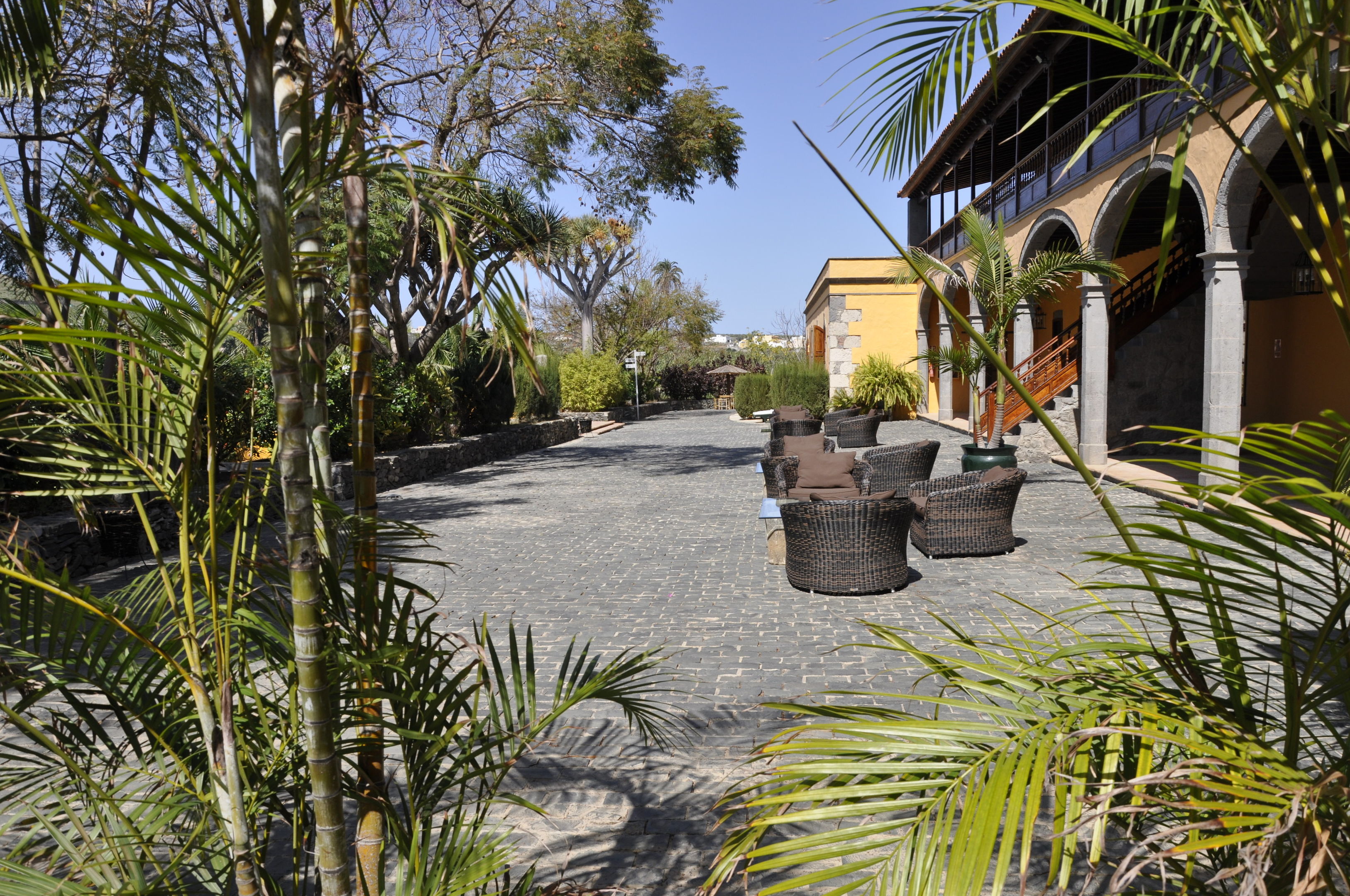 La Hacienda del Buen Suceso – Tuin met palmen, Arucas