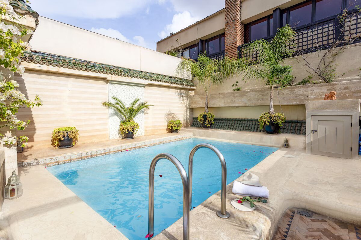 Riad Hasna Espi – Binnenplaats met zwembad, Marrakech