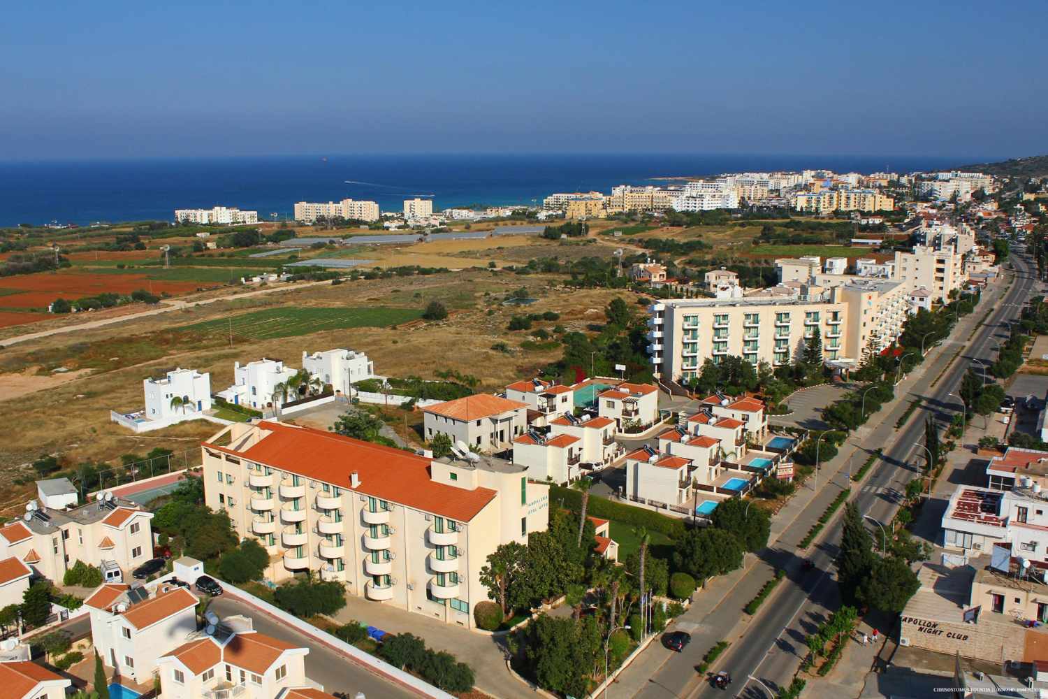 Mandalena Hotel Apartments – Hotel en omgeving vanuit de lucht, Protaras