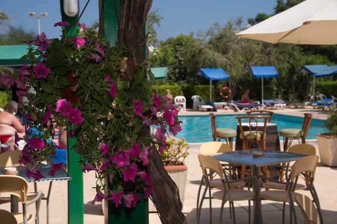 Mandalena Hotel Apartments – Terras bij zwembad, Protaras