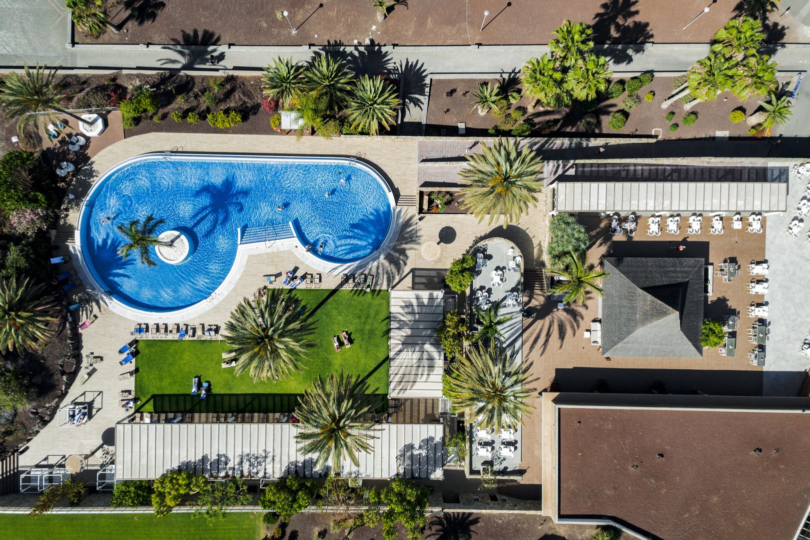 Playitas Hotel – Zwembad van boven, Las Playitas