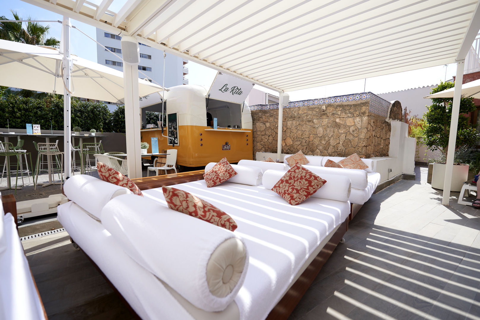 Hotel Fénix Torremolinos – Loungebed op dakterras, Torremolinos