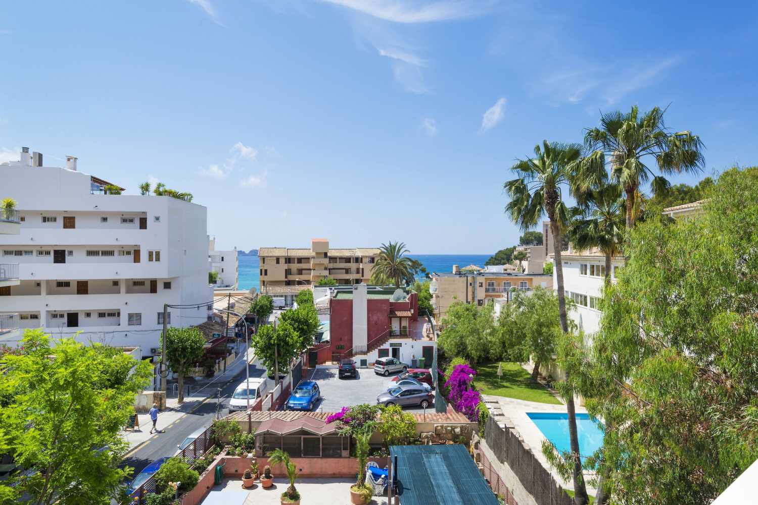Hostal Residencia Sutimar – Uitzicht op zee en straat, Paguera