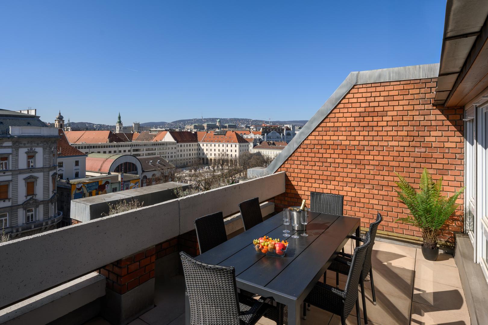 Florin Apart Hotel – Dakterras met uitzicht, Boedapest